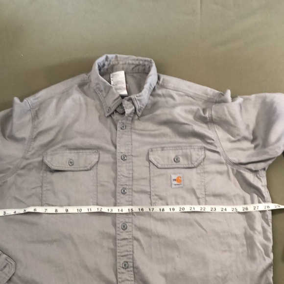 CARHARTT FR ( flame 🔥 resistant) Westex, Men’s work shirt size 2XL” Tall, - Picture 13 of 16
